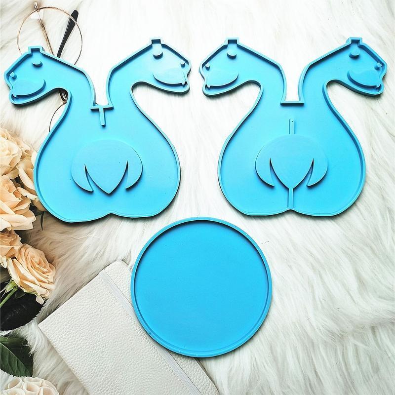 Flower Pot Holder Silicone Mold Beauty Molds for Home Decoration Jewelry Tool