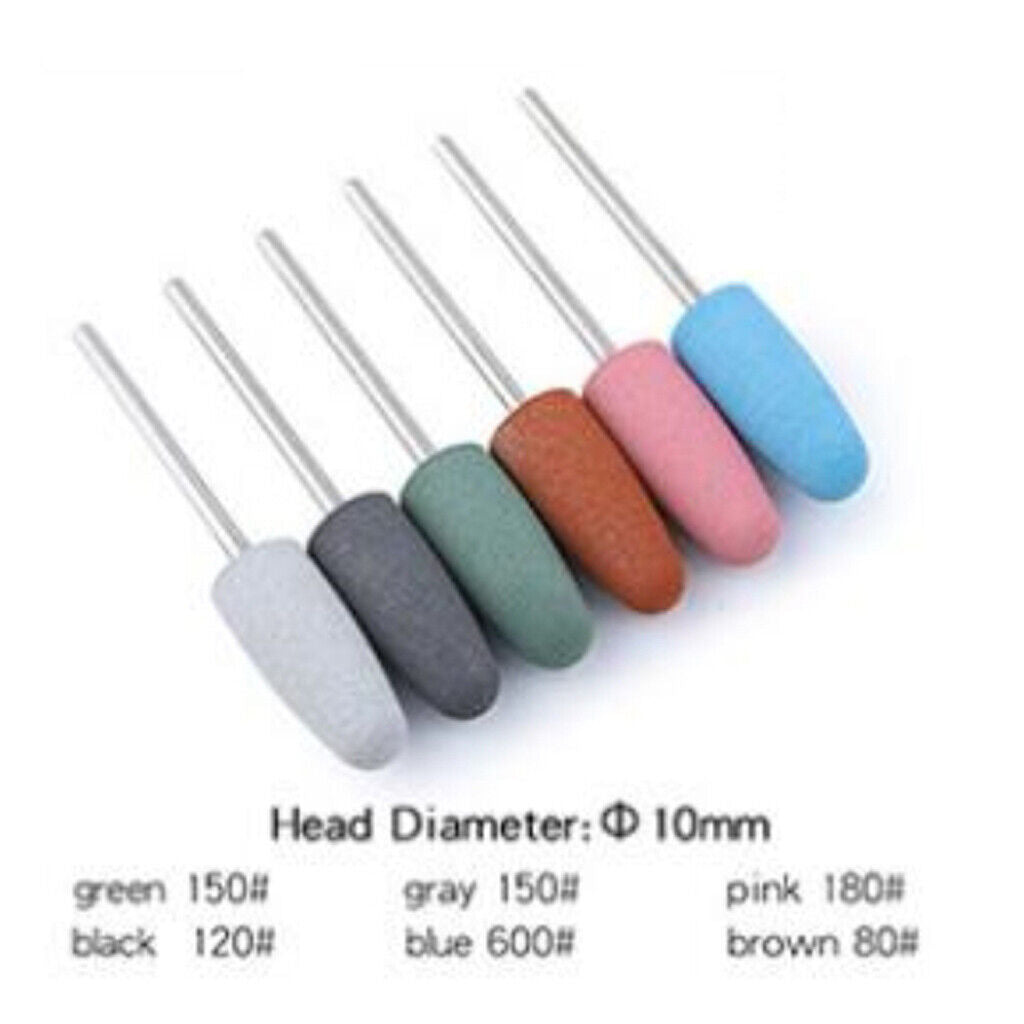 6pcs Silicone Polisher  Nail   For Electric Manicure