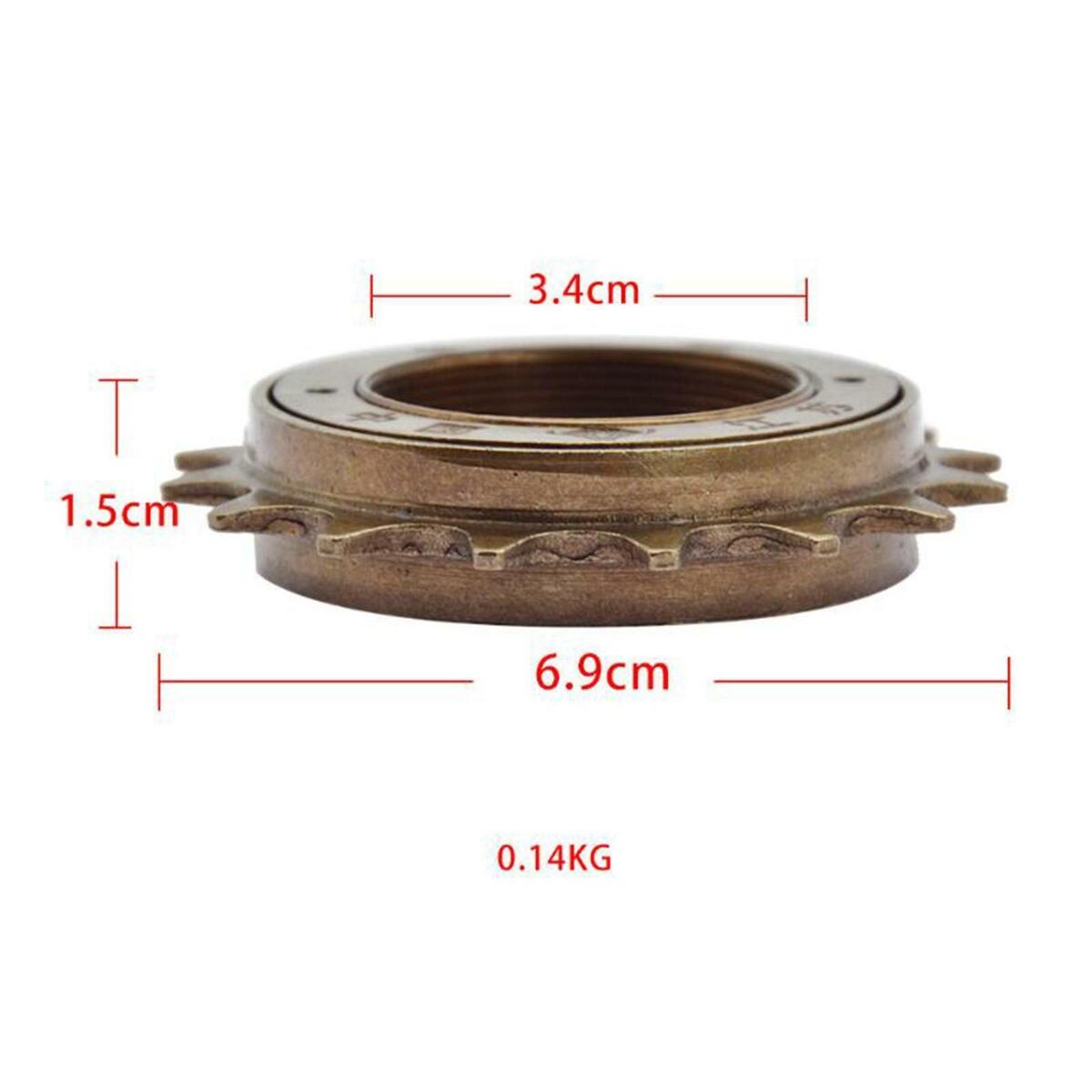 Compact Copper 16T Single   Fixed Sprocket for Fixed Gear