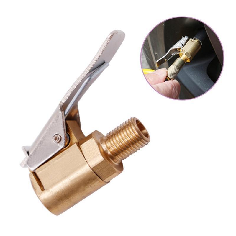 Heavy Duty Air Chuck with Clip Closed Flow Tire Car Inflator Gauge Compressor