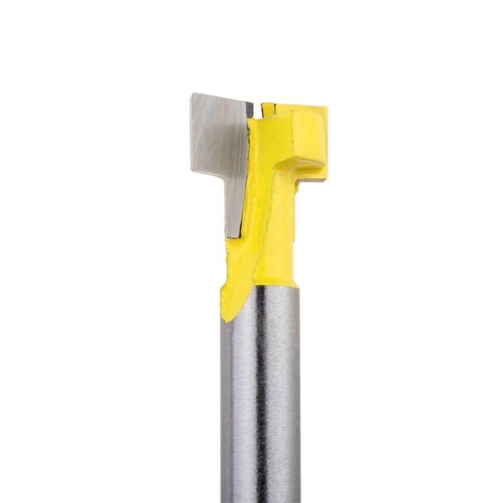 T-Slot Shank Router Milling Cutter Bit 1/4 Inch Tongue & Groove Woodworking Tool