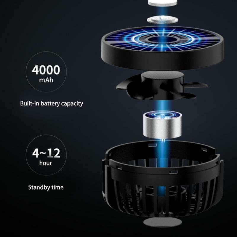 Multi Purpose Mini Table Fan, Rechargeable Battery Mini Desk Fan Strong Wind