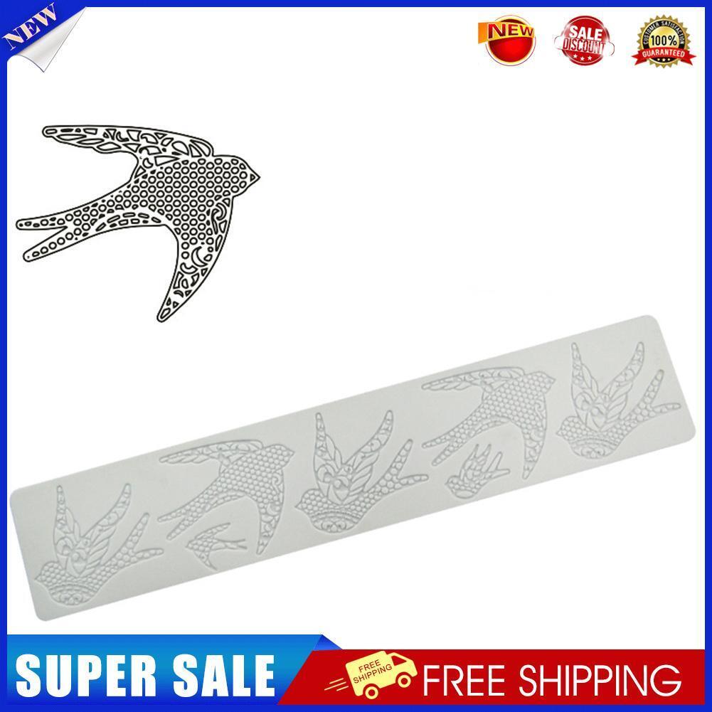 Lace Silicone Sugarcraft Mold Fondant Mat Pastry Cake Decorating Tools (C)