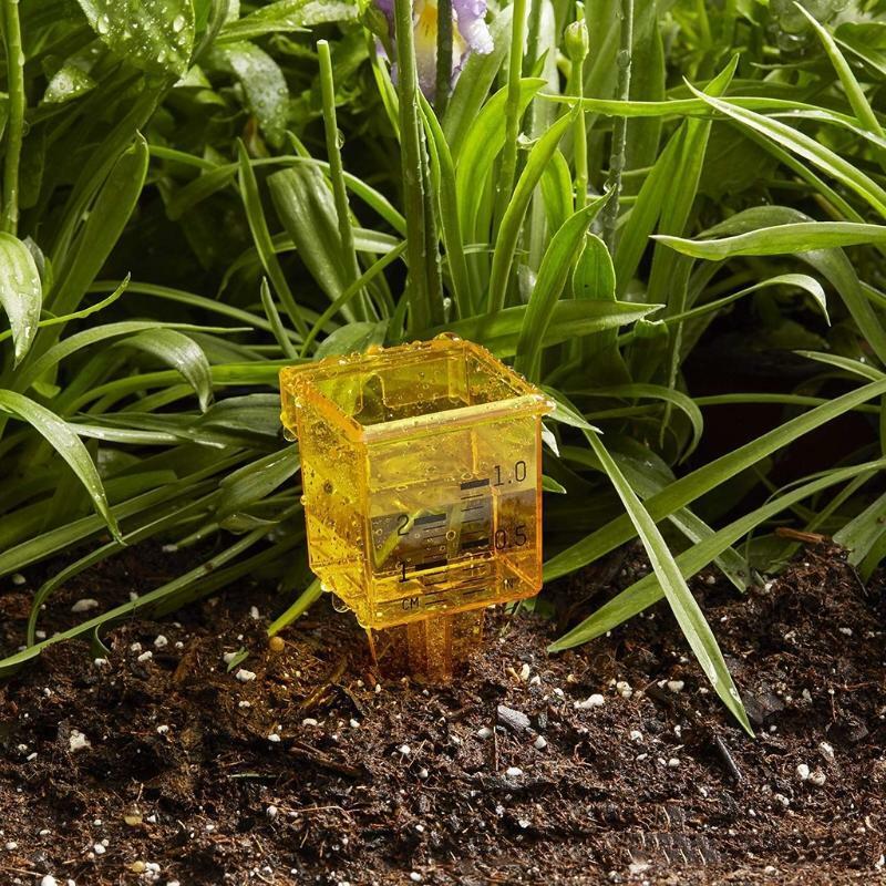 Plastic Small 3/4x1/2" Rain Gauge/Sprinkler Wide Mouth Bright Yellow Outdoor