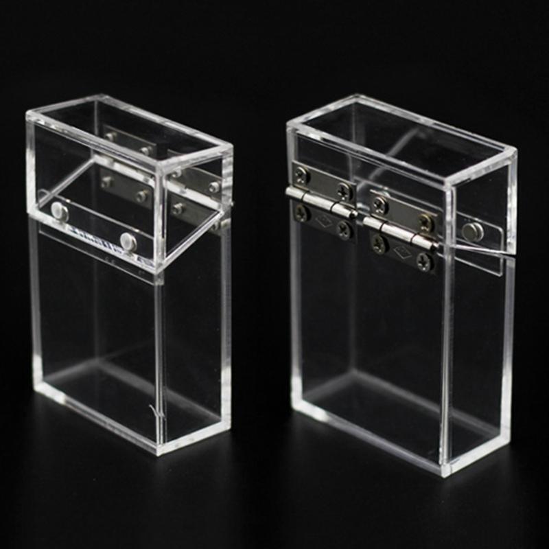 Acrylic Transparent Smoke Cigarette Case Storage Box Holding 20 Sticks Package
