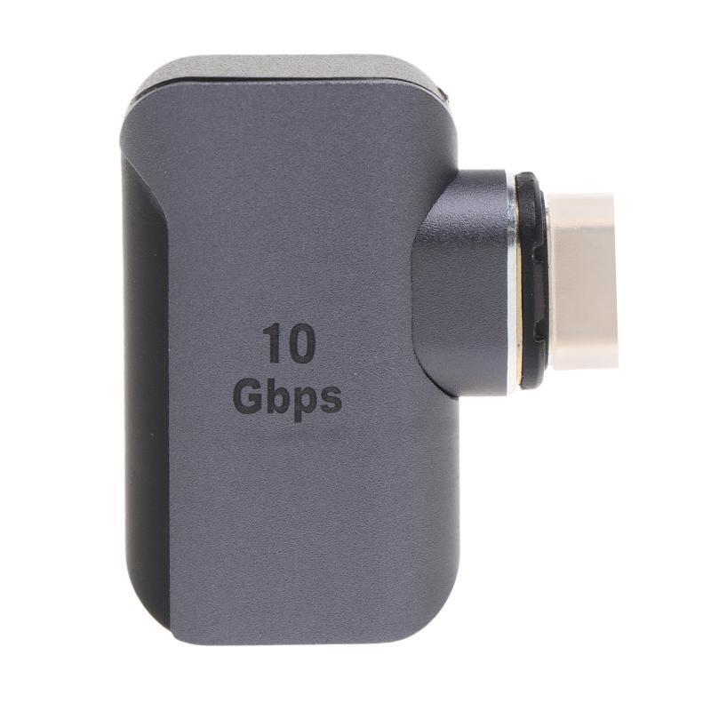 Magnetic Mini Metal Adapter 90 Degree USB C Male to USB 3.0 Female OTG Adapter