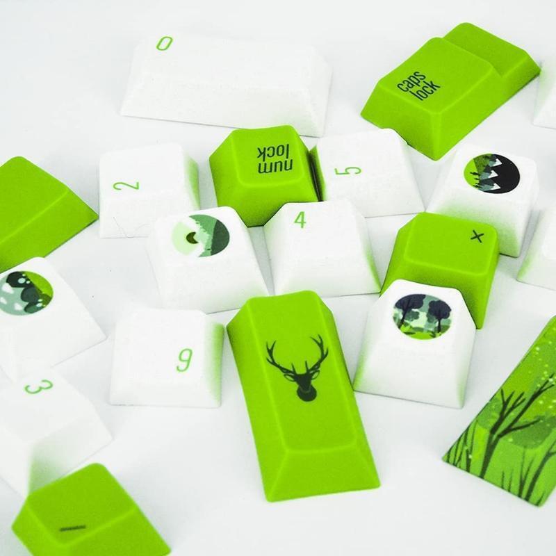 PBT 110Keys Full Set OEM Profile Keycap Dye Subbed Keys for Cherry MX Switches