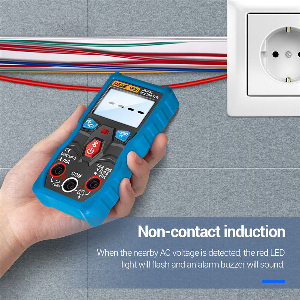 Digital Bluetooth-compatible Multimeter True RMS Auto Range DC/AC Voltage M