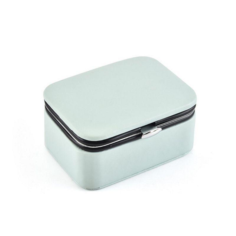 Mini Portable Jewelry Box Stud Earrings Jewellery Storage Organizer