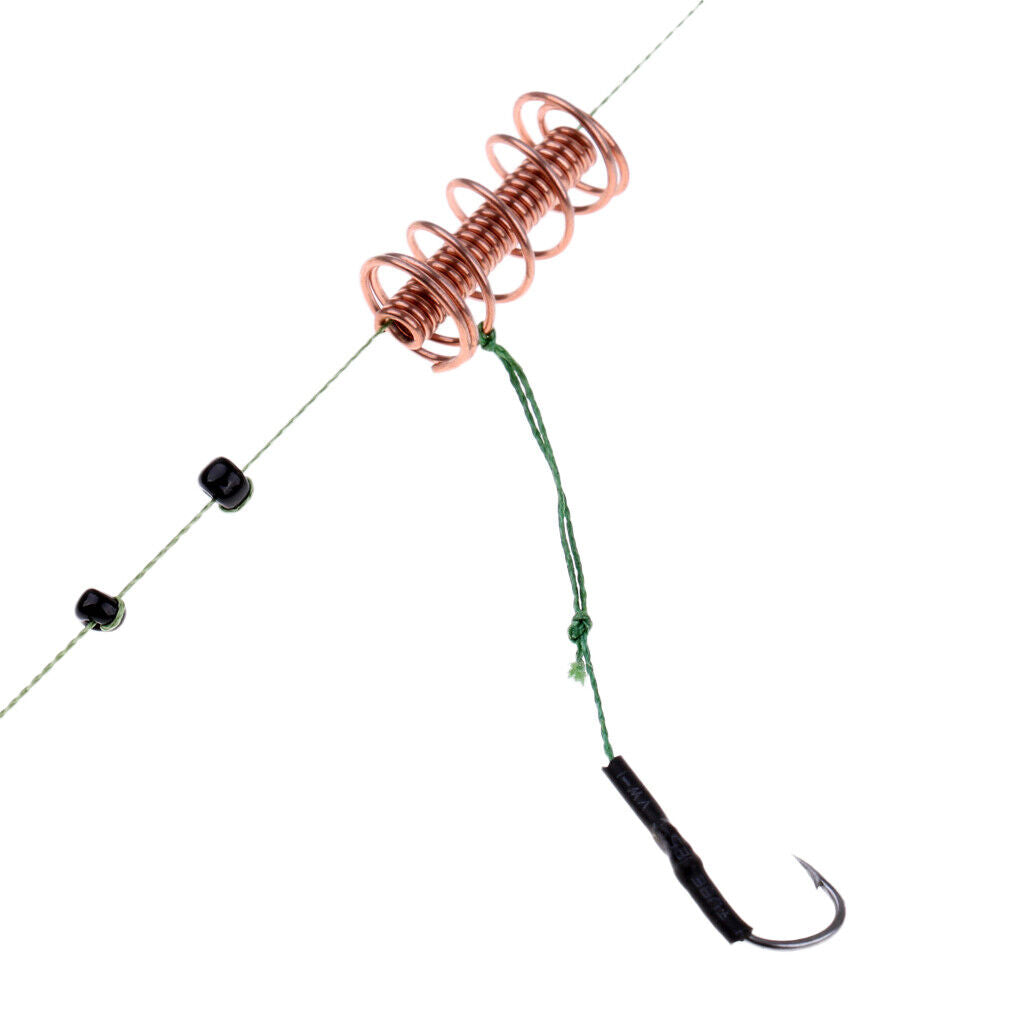 Carp Fishing Feeder Cage with 3  Hooks  Rig Set Coarse Fishing 25g