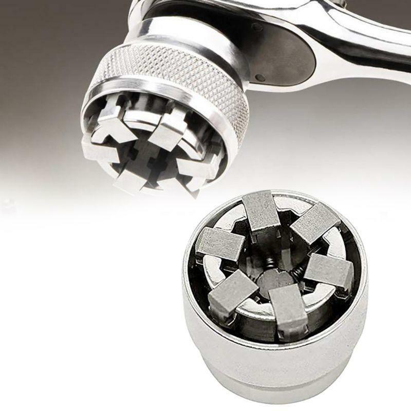 3/8" Magical Universal Screw Wrench Socket Adjust 10-19mm Multifunction Sleeve