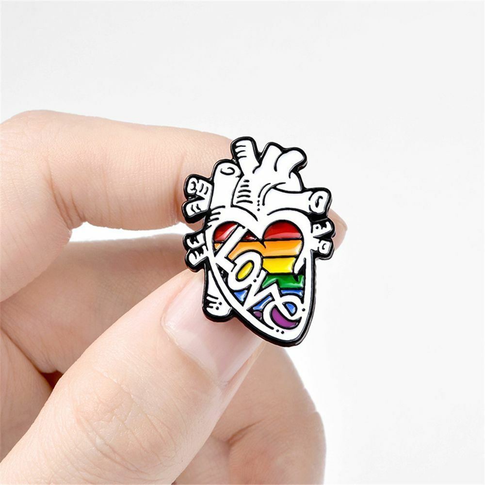 Oil Badge Cartoon Bag Accessories Brain Lung Anatomy Heart Enamel Pins Brooch