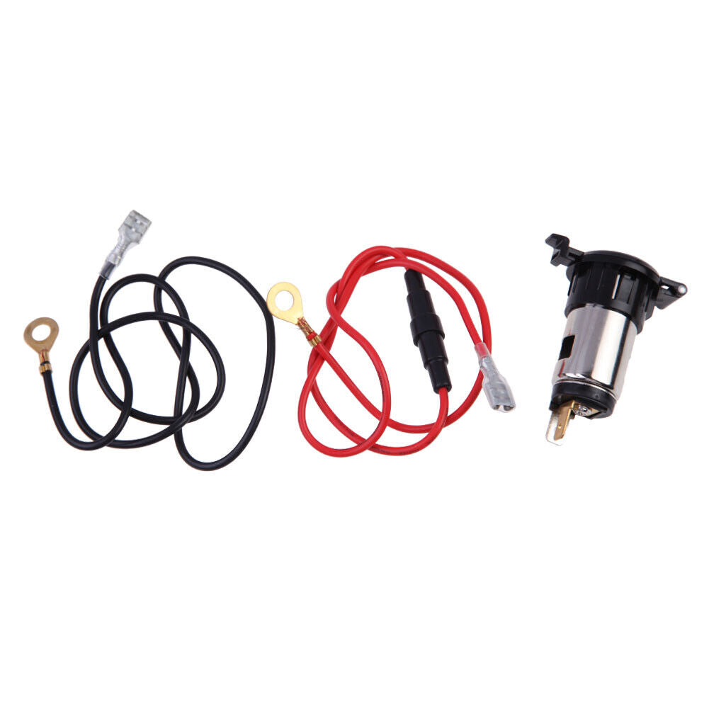 Car Motorcycle 12V 120W Cigarette Lighter Metal Power Socket Plug Outlet