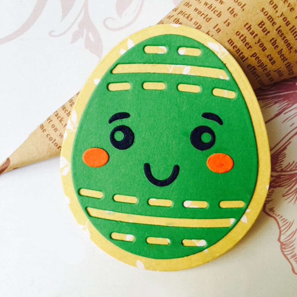 DIY Smile Egg Metal Stencils Scrapbooking Embossing Cutting Die Craft Decor