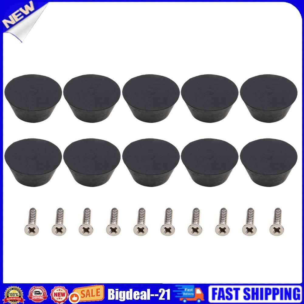 10pcs Rubber Pool Cue Tip Billiard Snooker Bottom Pole Tail Protector Cover