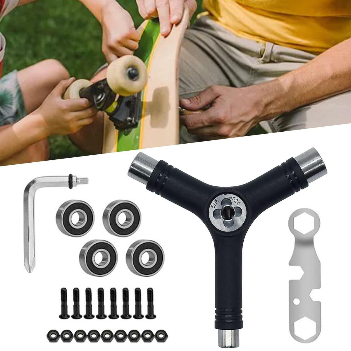 Skate Tool Set   Head Screwdriver Wrench Y Tool for Skateboard