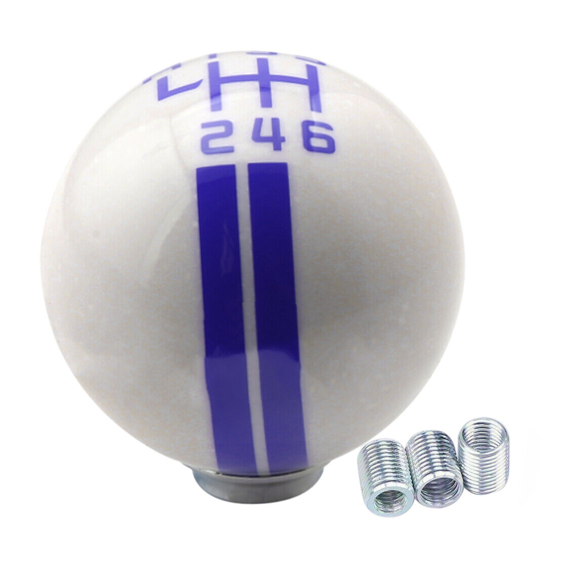 Universal Car 6 Speed Round Manual Gear Shift Knob Ball Shifter Lever Head top