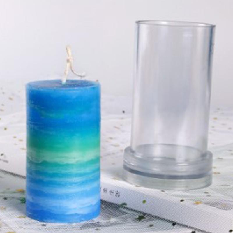 Plastic Candle Molds for Candle Making Set of 3 - Including Pillar Mold, Cylind