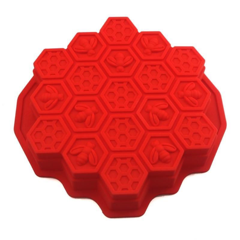 DIY Honeycomb Shape Shape Mold Silicone Craft Cake Clay Soap Decorating Family
