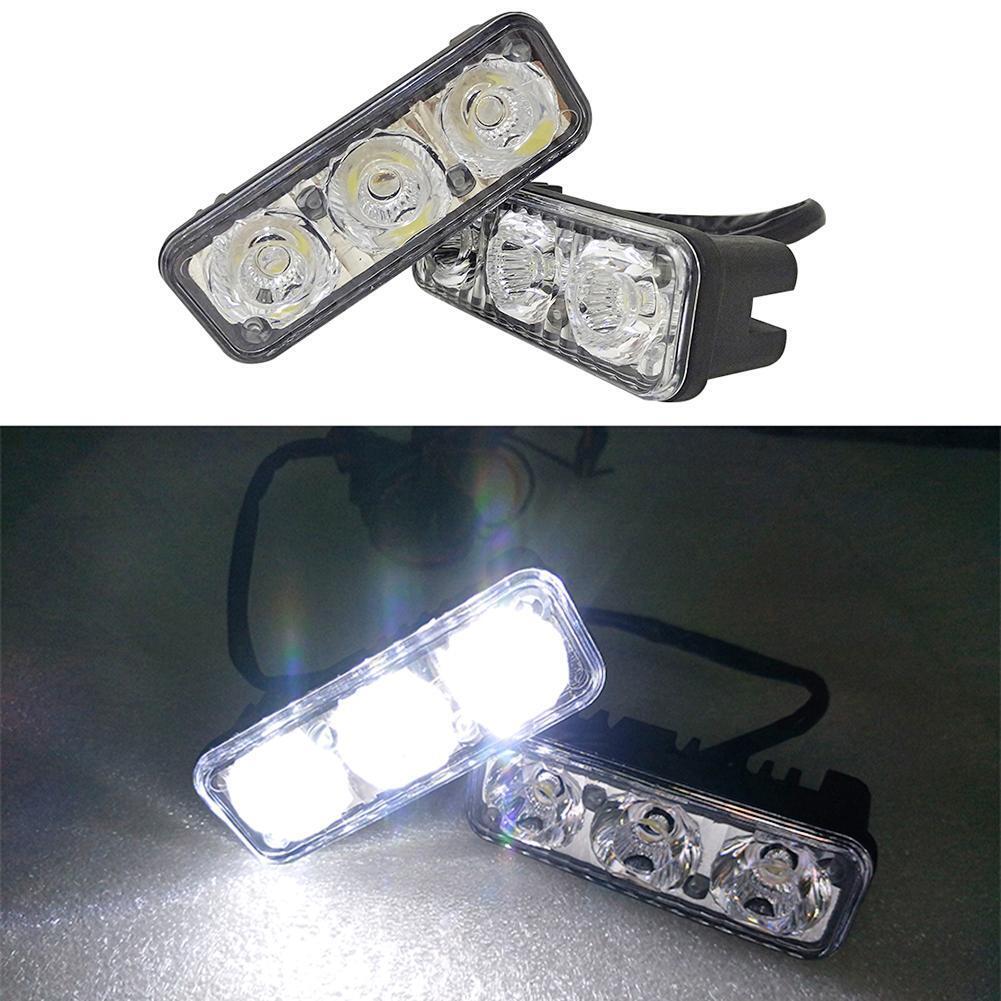 CNSUNNYLIGHT 1Pair Waterproof Car LED DRL Driving Daytime Running Lights