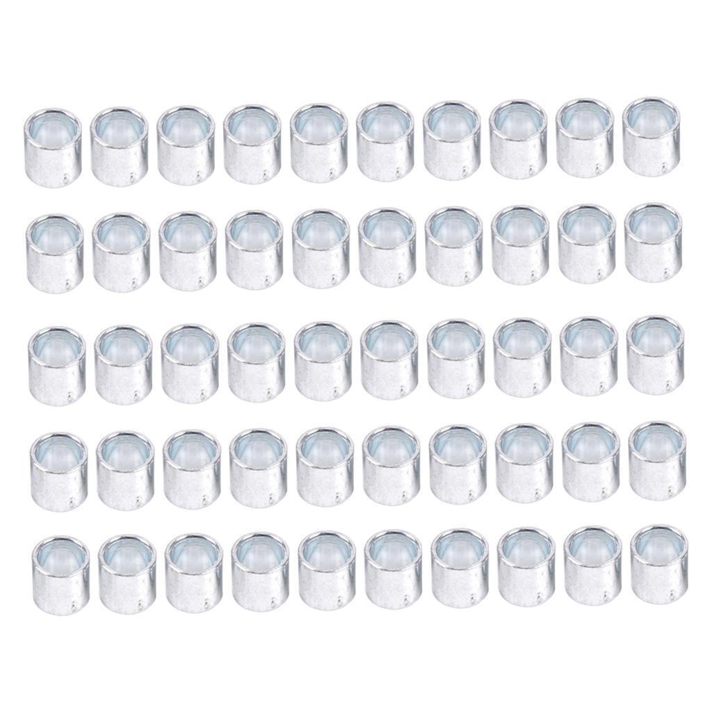 50x Aluminum 10mm Skate/Skateboard Bearing Spacers Durable Skate Scooter Washer