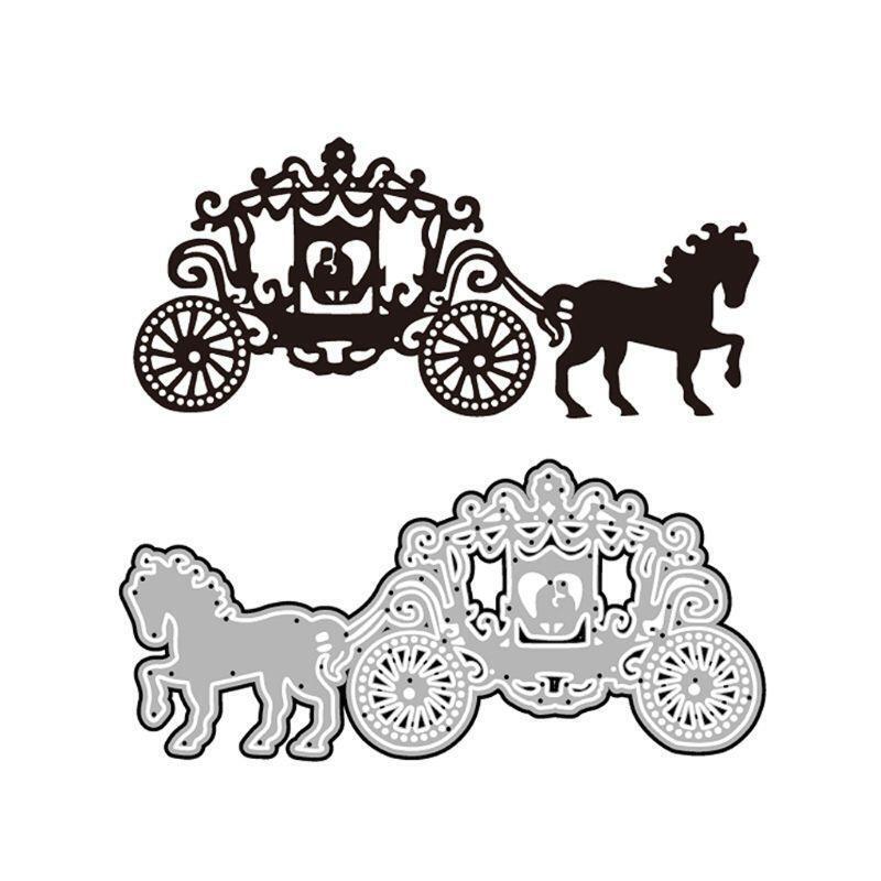 Carriage Metal Cutting Dies Stencil Scrapbooking DIY Album Stamp Paper Embossing