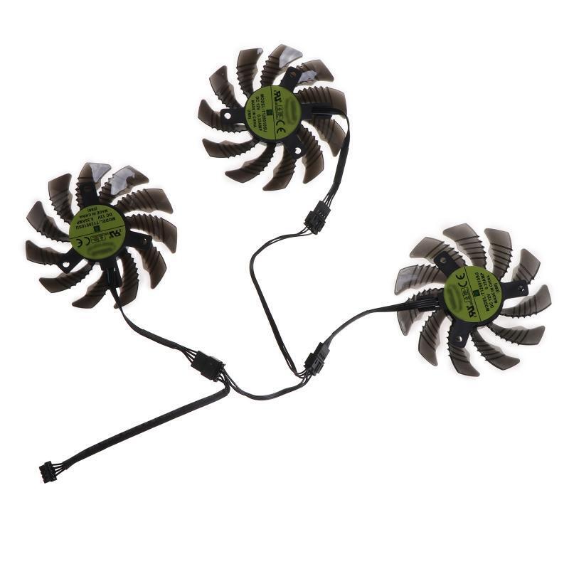 75MM 4Pin 12V 0.35A VGA Fan Graphics Card Cooling Fan for GeForce GTX 1660 SUPER