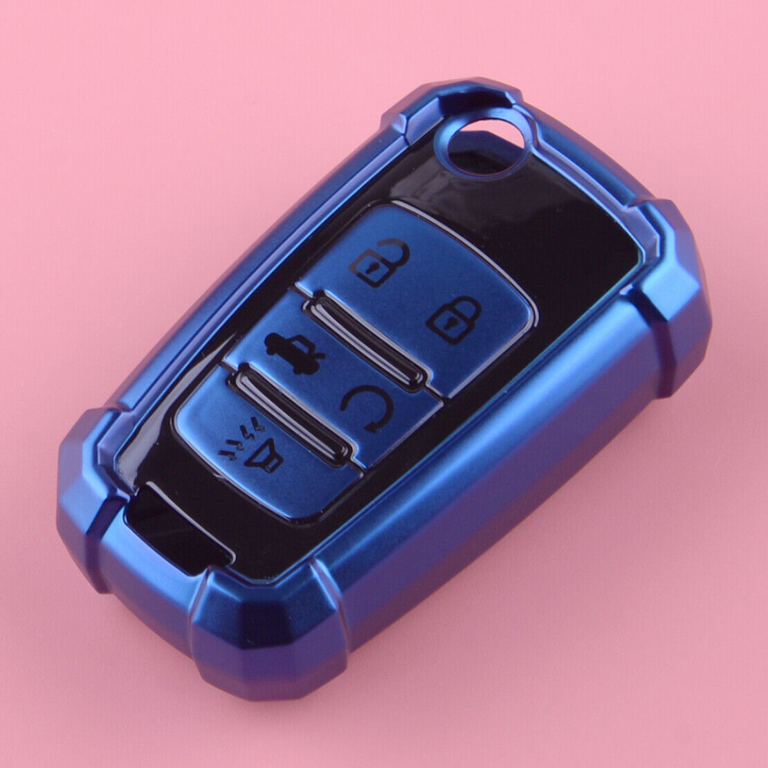 Remote Key Fob Cover Case Holder Shell Fit for Chevrolet Camaro Cruze Malibu