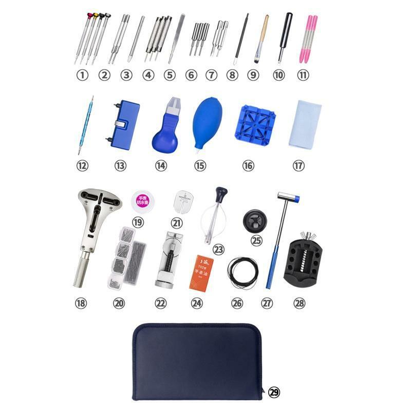 High-quality Watch Repair Tool Kit with Carrying Case for Most Watch Repair Tool