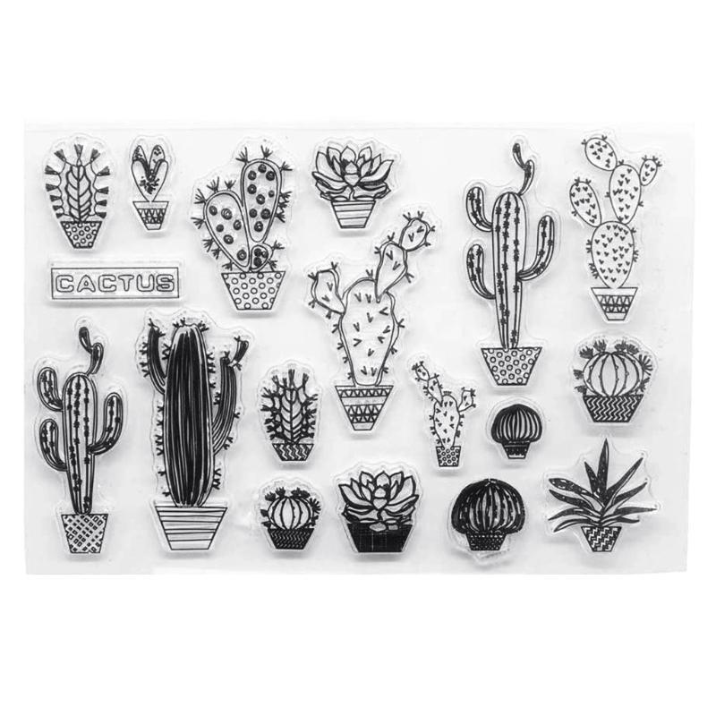 Cactus Silicone Clear Seal Stamp DIY Scrapbooking Embossing Photo Album