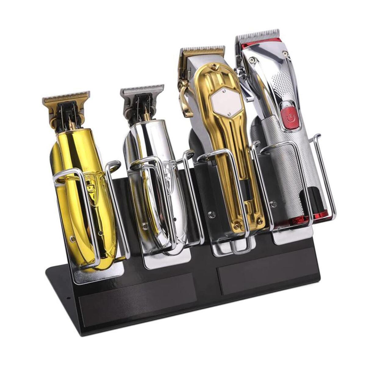 4 Slots Hair  Holder Barber Shop Salon Tools Stand for Hairstylist