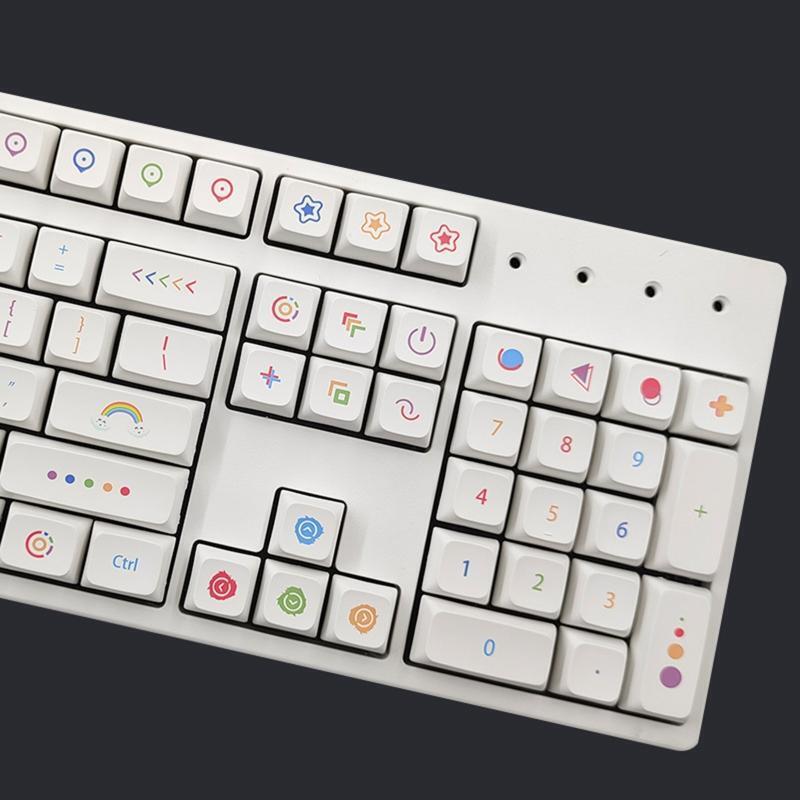 137-Key Crayon Keycaps XDA Dye Subbed For MX Switch GK61/64/68/87/98/104/108