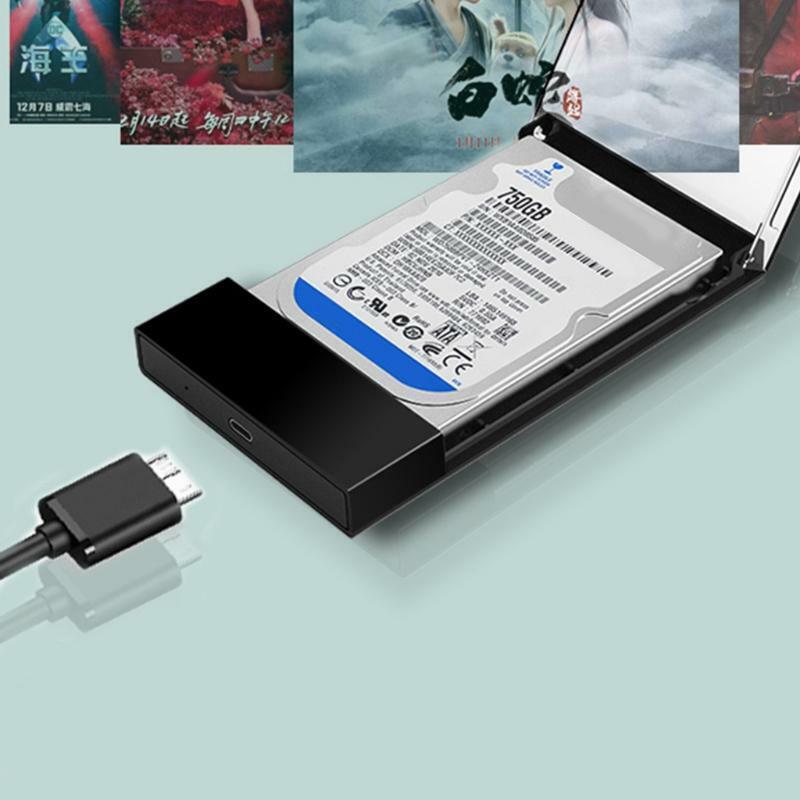 2.5 Inch USB 3.0 SSD Hard Drive Disk Box High Speed External HDD Enclosure Case