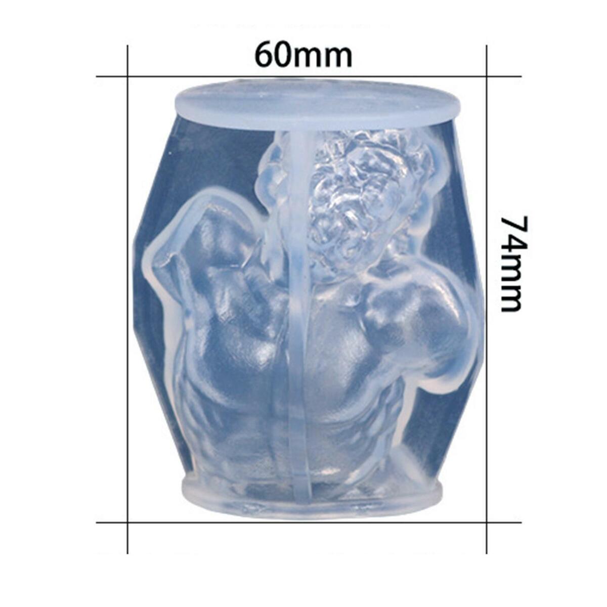 3Pcs   Silicone Mold Cake Decorative Handmade Wax  Mould