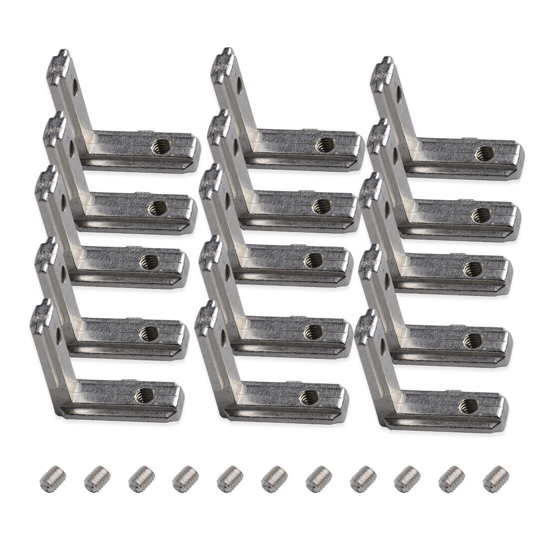 20x L Shape Interior Joint Angle Bracket Corner Connector fr T Slot Extrusion Li