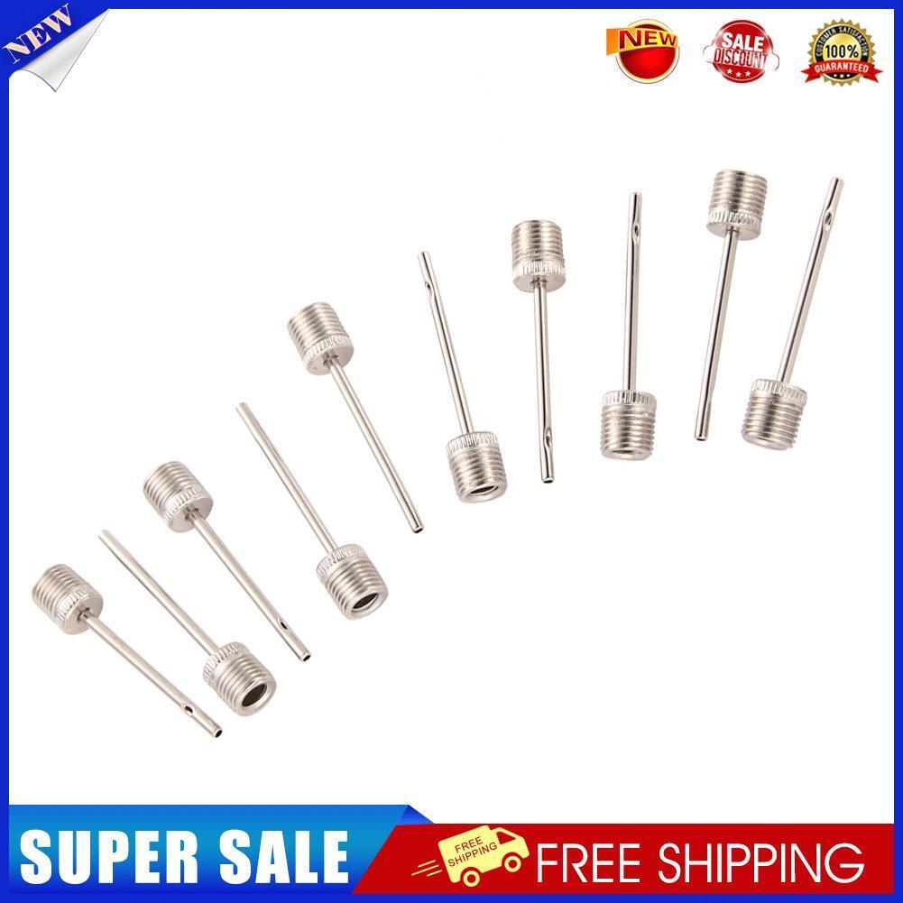 10PCS Inflating Pump Needle Valve Adaptor Sports Soccer Basketball Football