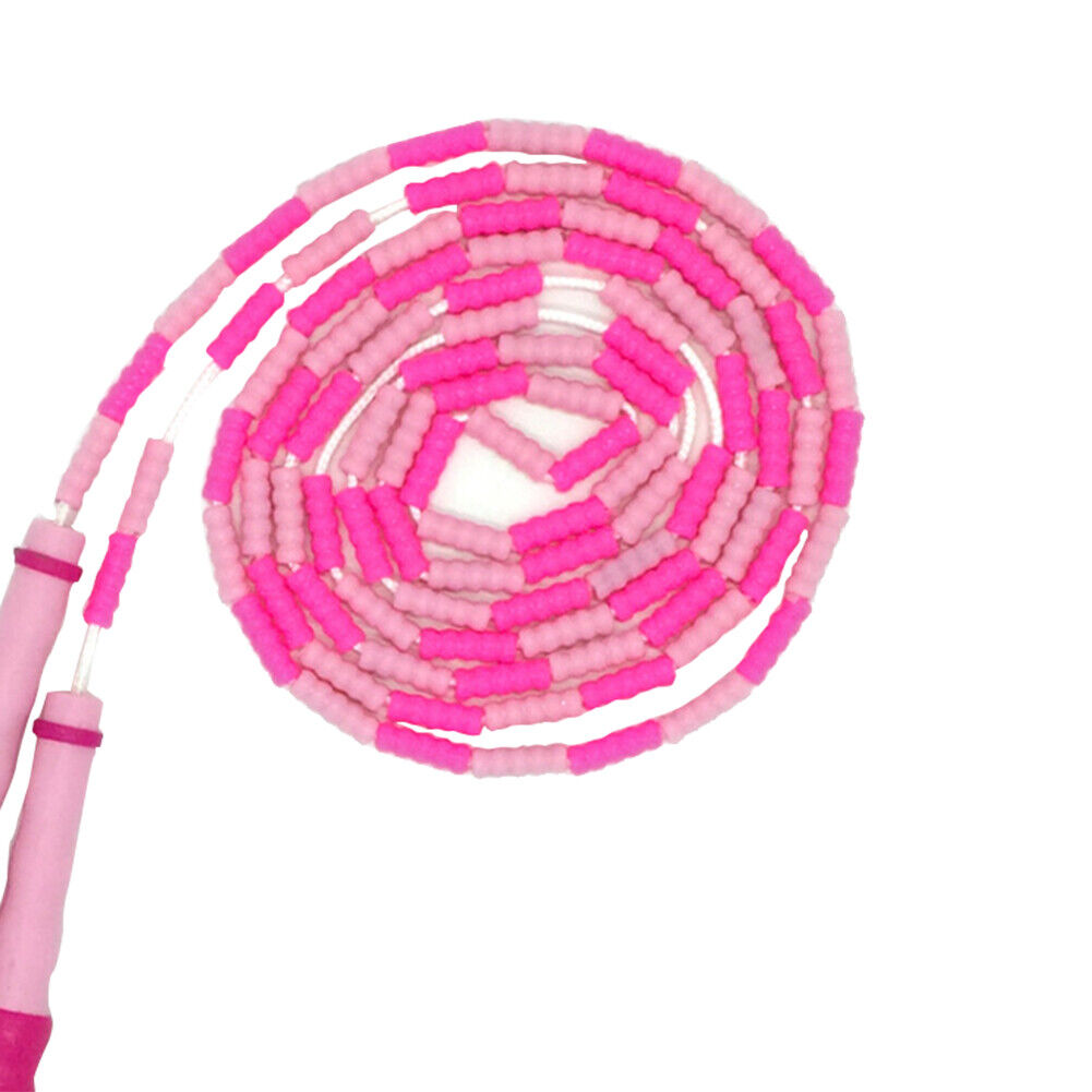 Skipping Rope PP TPE Bamboo Children Jump Rope Fitness Equipment (Pink)