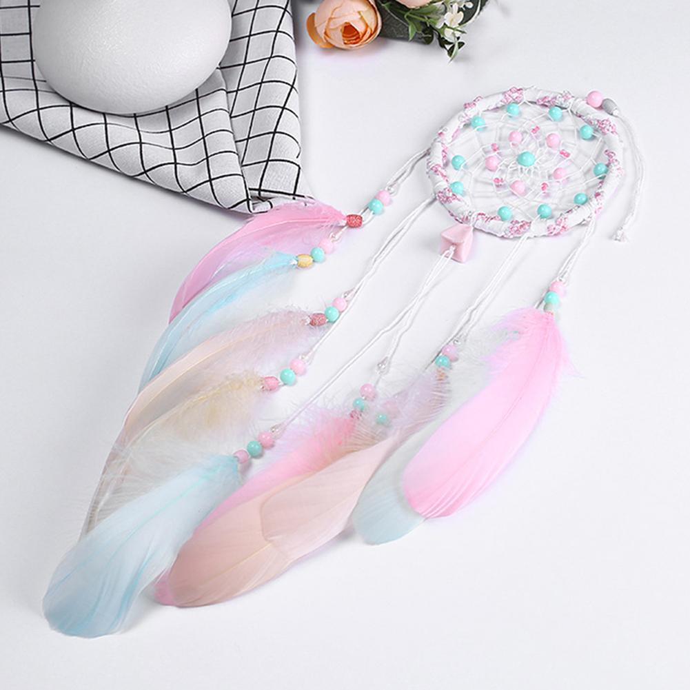 Hollow Wind Chimes Handmade Dreamcatcher Feather Pendant Wall Hanging Decor