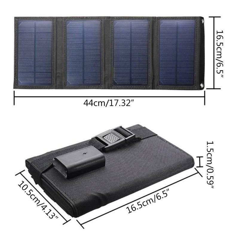 100W USB Foldable Solar Panel Portable Flexible Small Waterproof 5V Folding