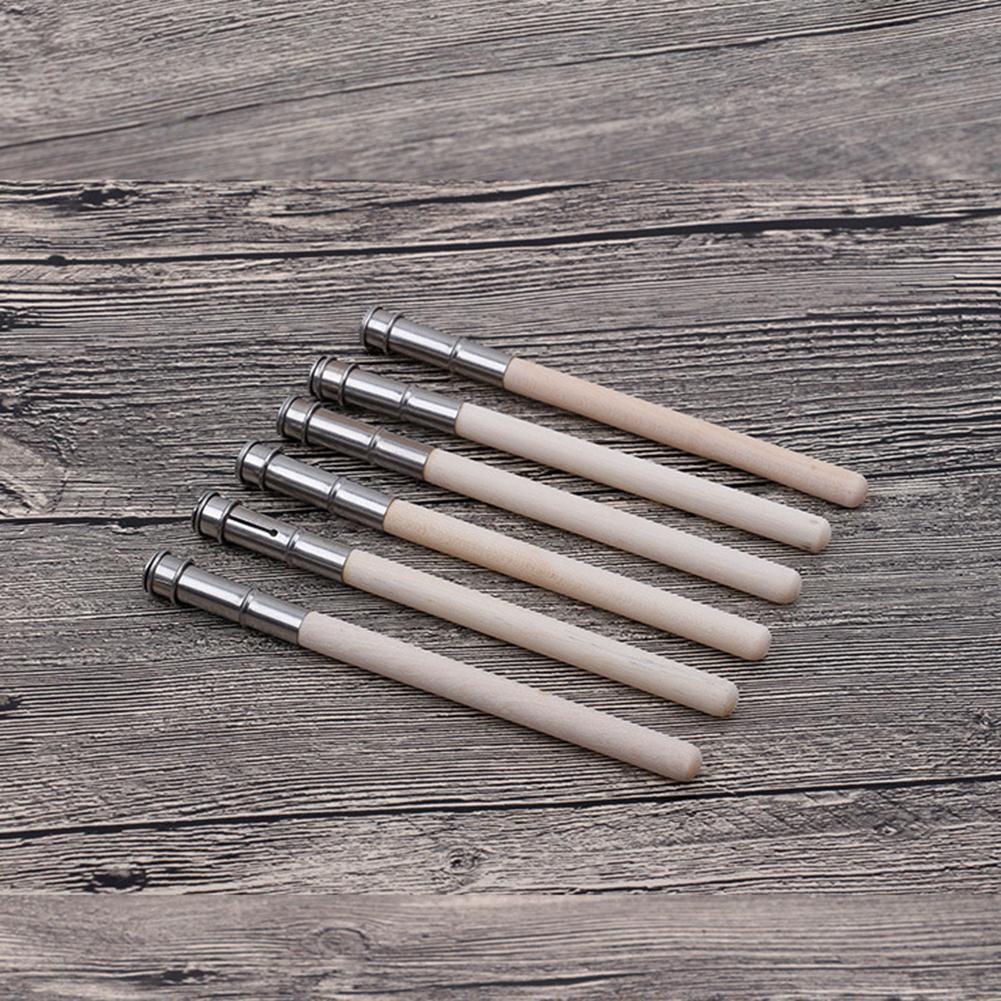 Wood Single Head Pencil Extender Holder Sketch School Office Art Write Tool