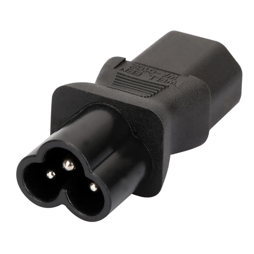 New IEC 320 C13 to C6 Adapter Hot C6 to C13 Power Supply Spring Travel