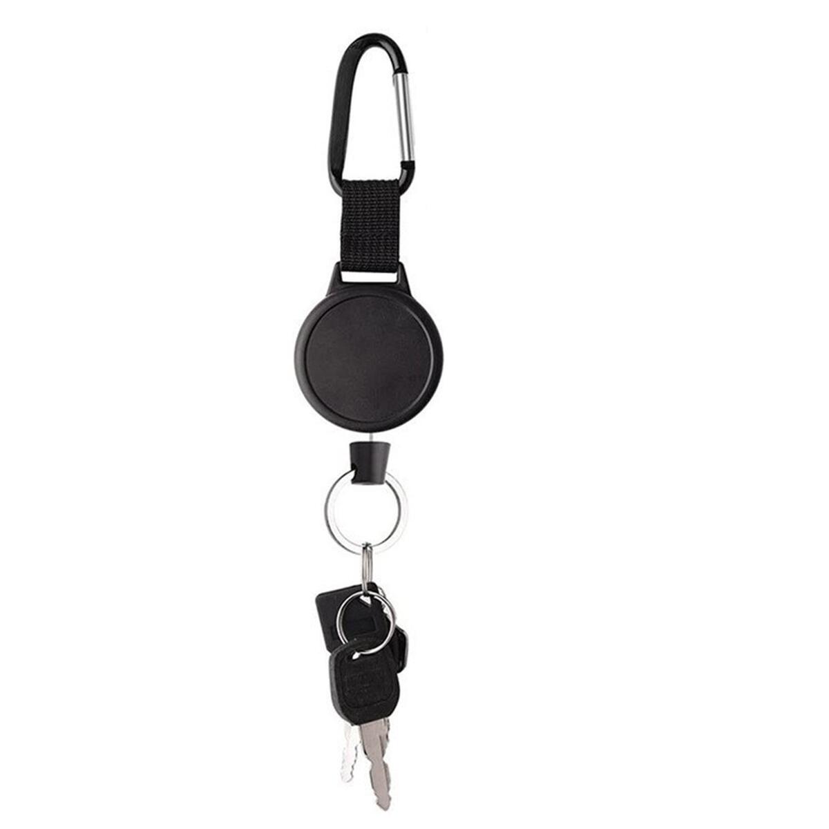 Retractable Badge Holder ID Card Holders Carabiner Key   Outdoor