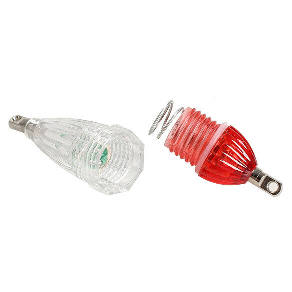 Mini LED Deep Drop Underwater Fishing Squid Fish Lure Light Red Lamp