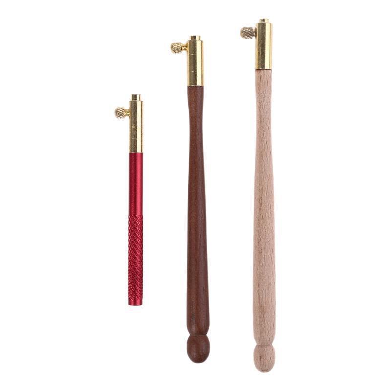 3 Pcs Embroidery Crochet Hooks with 9 Needles Wooden Handle French Tambour Hooks