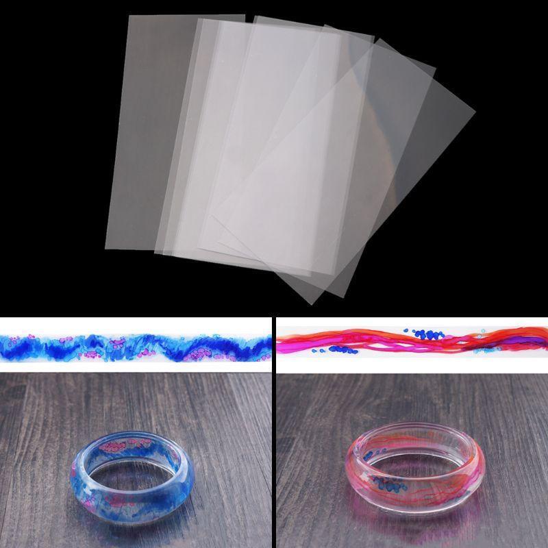 10 Pcs Clear Film Convenient Ink-style Film Fillings for Jewelry Epoxy Ring Mold