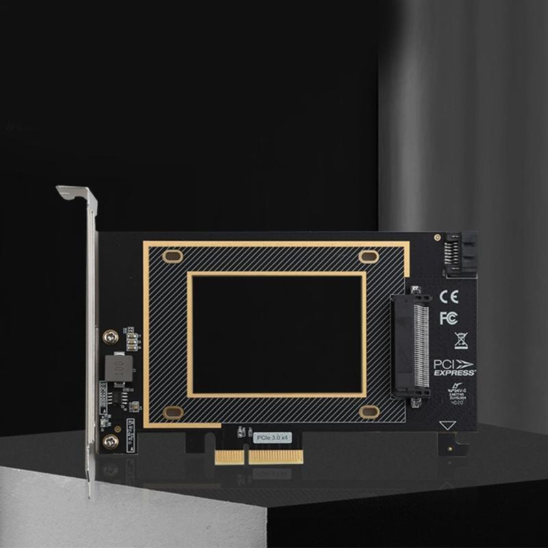 PCIE X16 to U.2 SFF8639 2.5-inch NVMe SSD Adapter Riser Card Pci-e HDD Converter