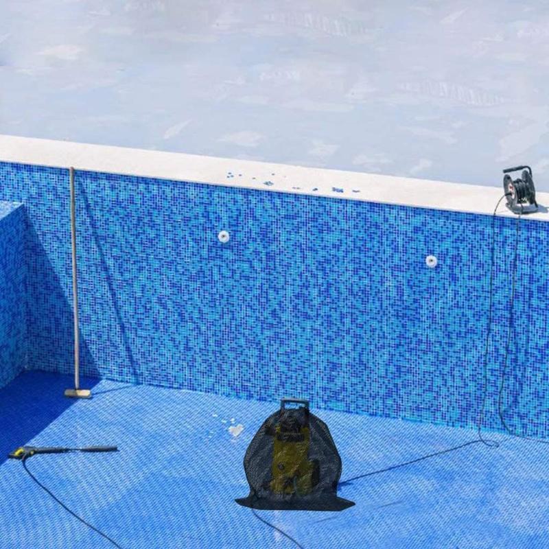 Pump Barrier Bag Pond Pump Filter Netting 17.7"x 17.7" Black Media Bag Large