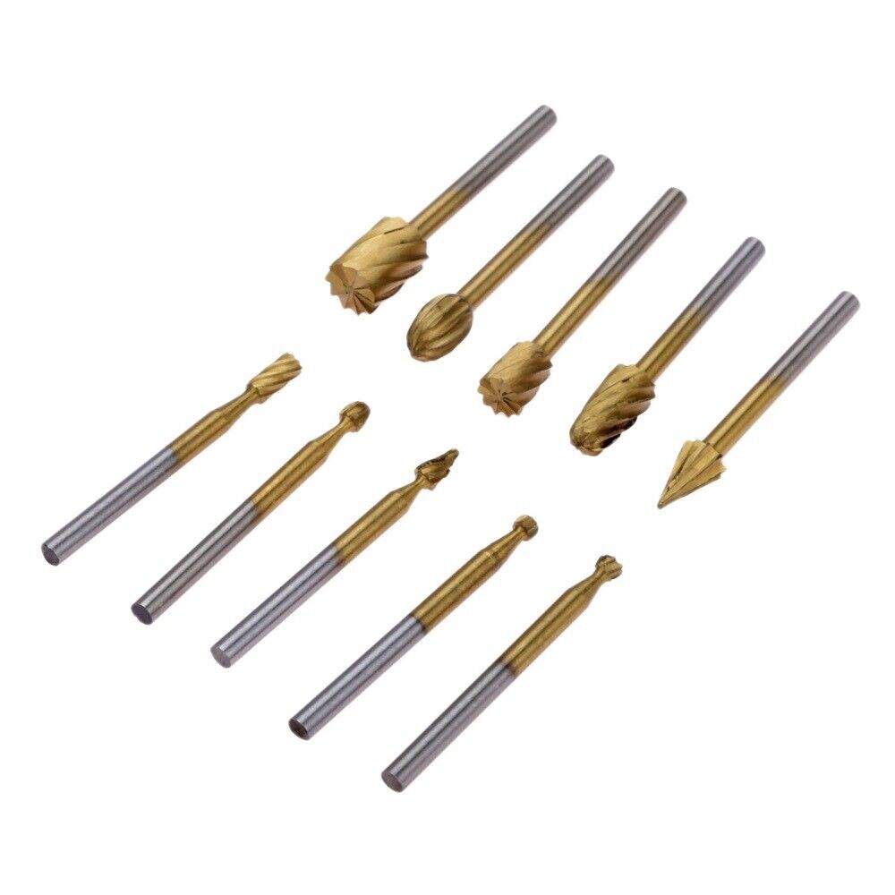 High Carbon Steel Milling Rotary Burr Router Bits Files Wood Cutter Carving Tool