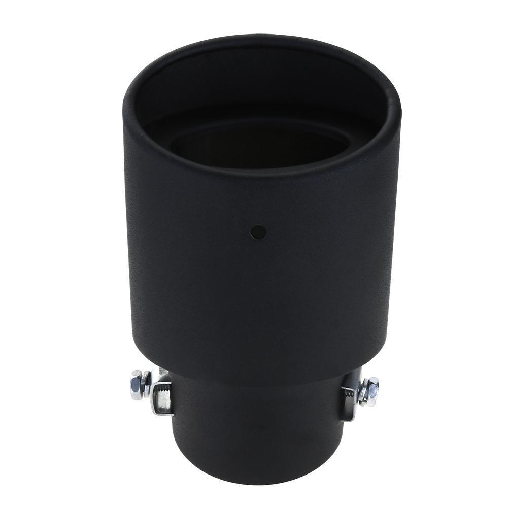 58mm Universal Black Stainless Steel Car Rear Exhaust Pipe Tail Muffler Tip