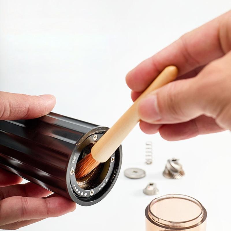Solid Wood Coffee Brush Grinder Coffee Powder Cleaning Brush for Cleaning